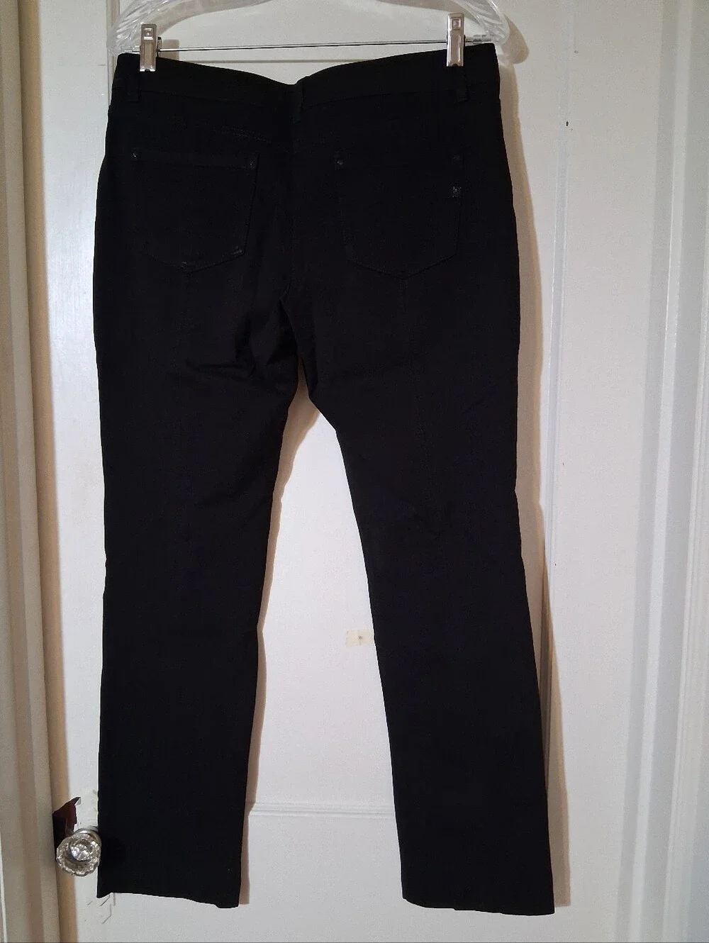 White House Black Market Black Slim Leg Career Pants Size 8R Office Minimalist